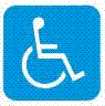 Pictogram "wheelchair" - Château de Saveilles - Saveille - Visite de château groupe - Visite château en famille - Château de la Renaissance