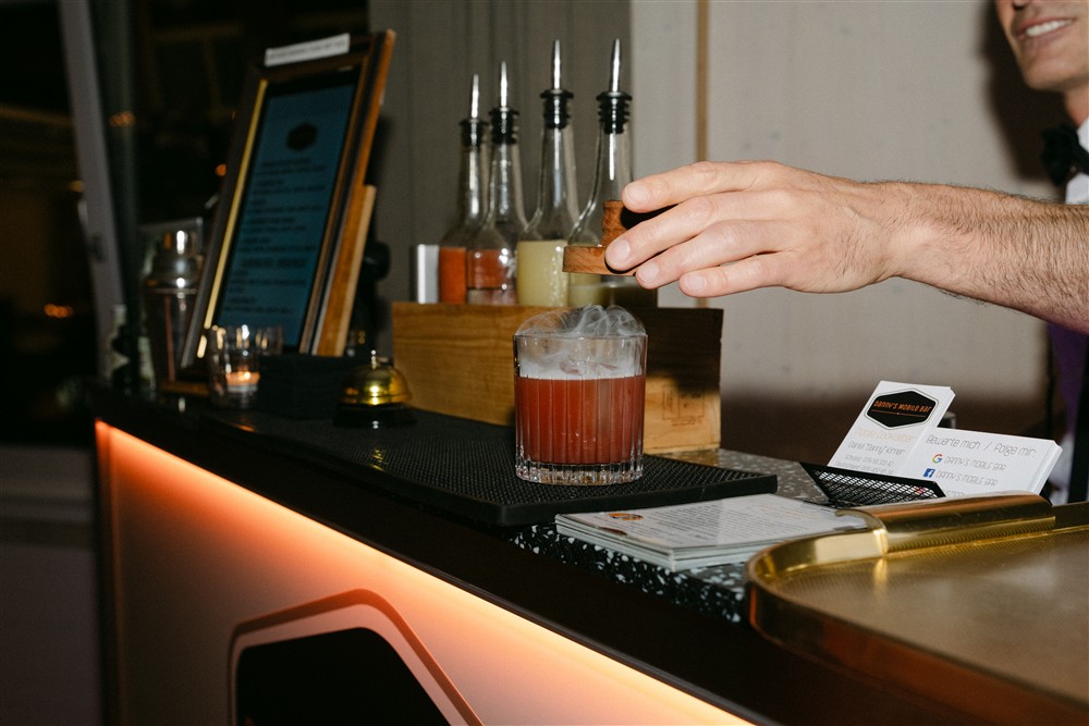 Cocktail mit Rauch