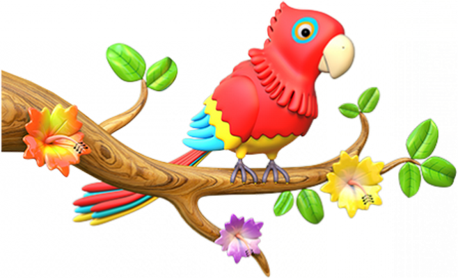 perroquet - oiseau - animaux - smiley émoticône émoji cartoon clipart illustration - artémotic