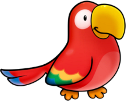 perroquet - oiseau - animaux - smiley émoticône émoji cartoon clipart illustration - artémotic