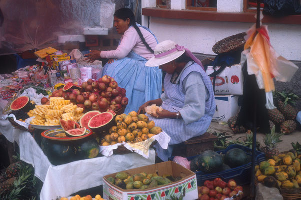 Frisch und schmackhaft - ein Marktbummel mit Bolivienline