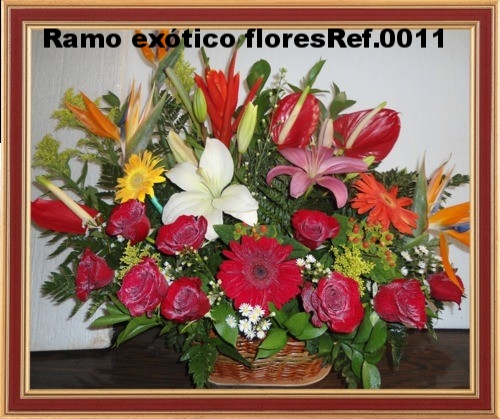 FLORISTERIA LOS FRUTALES. RAMO DE FLORES EXOTICAS REFERENCIA .N.00011