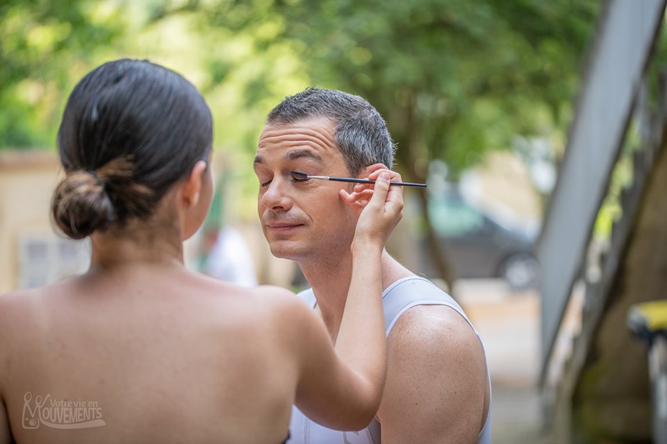 Alexis et la maquilleuse Énora