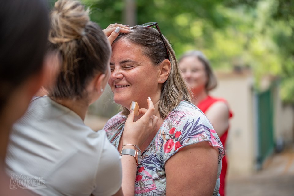 Séverine maquillée par Line