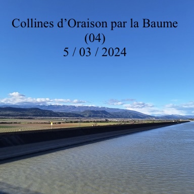 Collines d'Oraison par la Baume