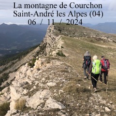 La montagne de l'Aup depuis le hameau de Courchon à Saint-André les Alpes