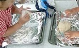 トマトとバジルを収穫し、本格ピザつくり