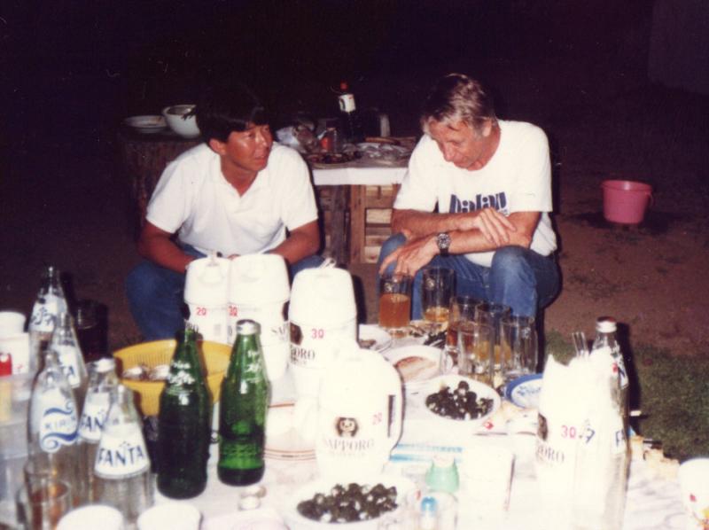 三宅島にて　ジャックモイヤー氏と