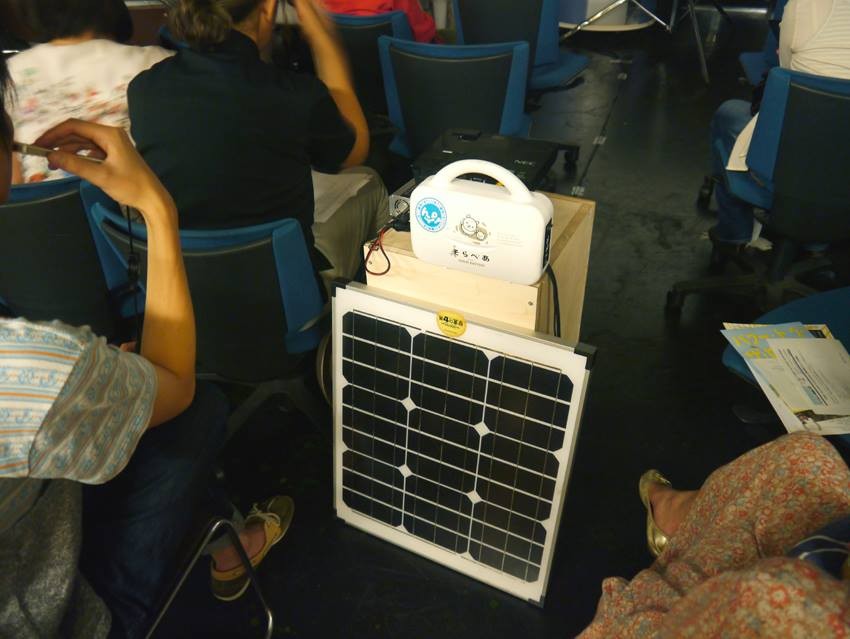 上映会でのナノ発電所