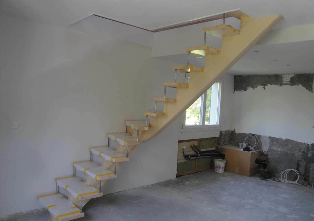 Treppe in Umbau Einfamilienhaus, Mollis
