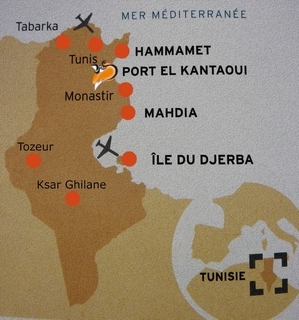 Map of Tunisia