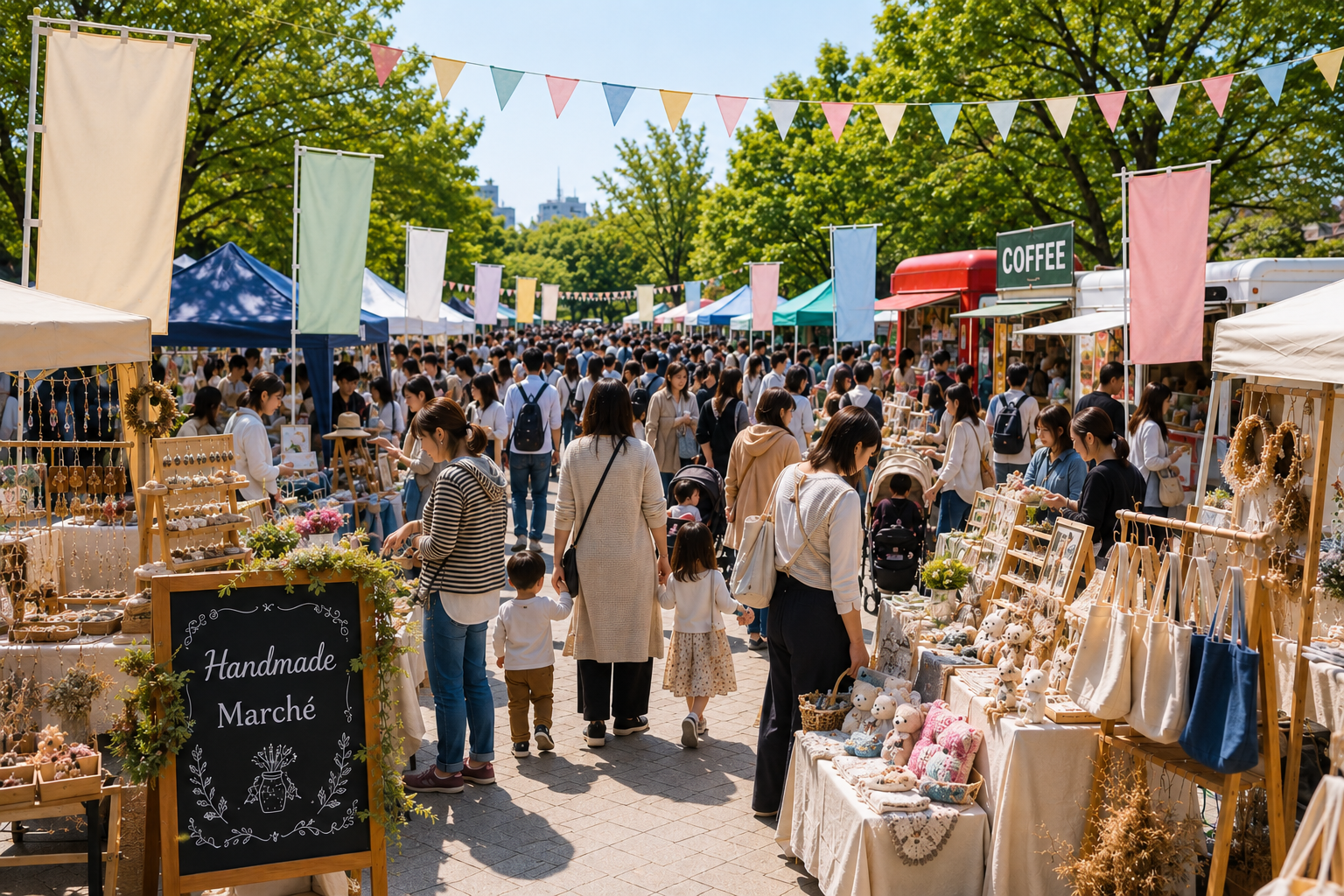 大阪府・吹田市でハンドメイドマルシェを開催