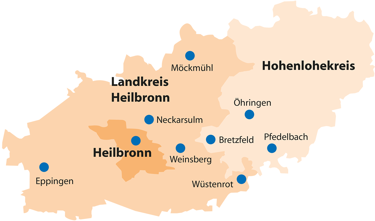 Versorgungsregion - SAPV - Heilbronn