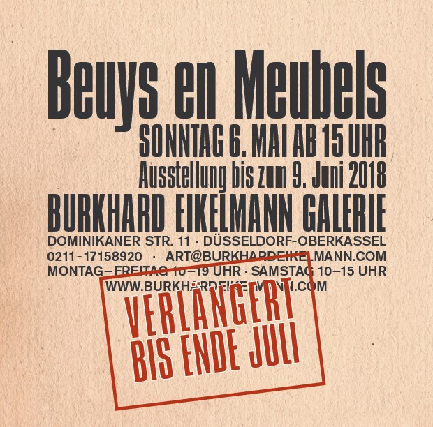Ausstellung Burkhard eikelmann Galerie, Beuys en Meubels