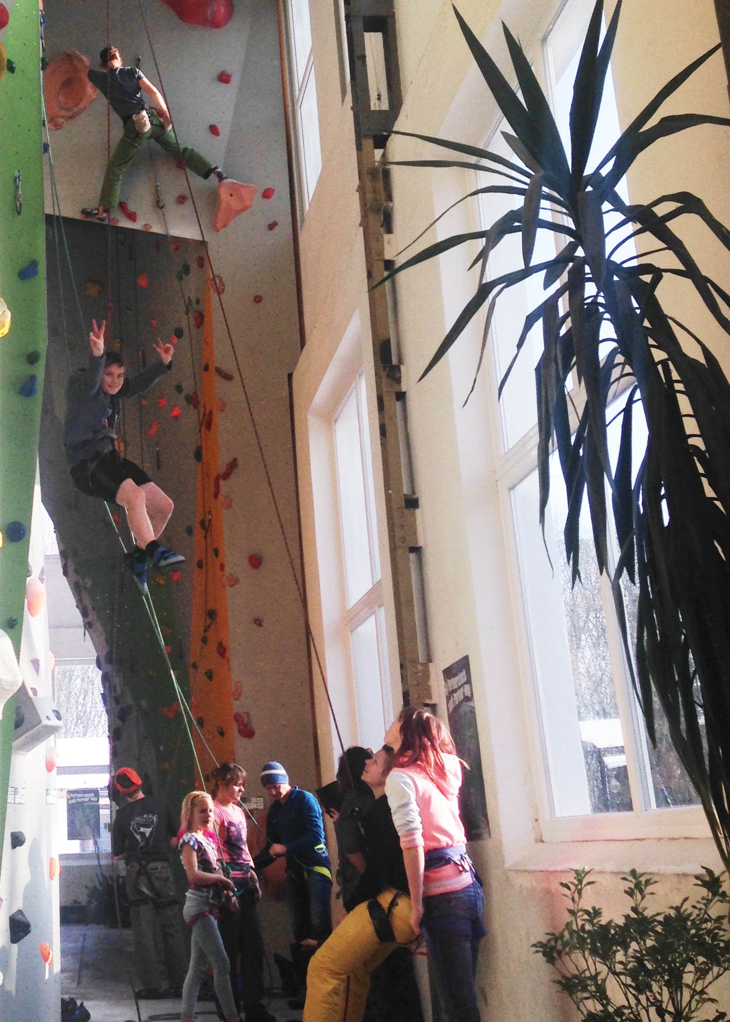 Klettern in der YOYO Kletterhalle Mädchen.Macht.Mut Lummsch Girls