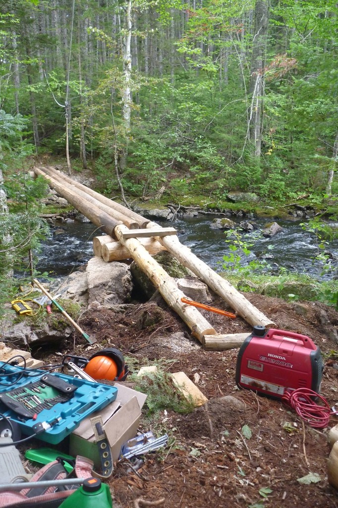  Laying out the approach ramps to the bridge