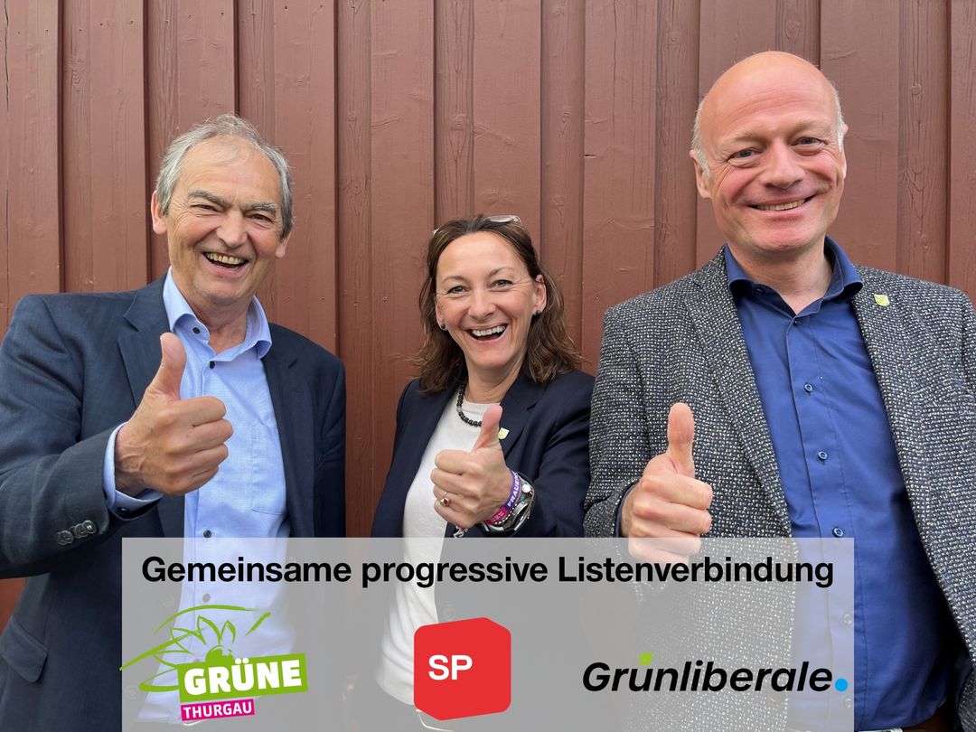 Die Listenverbindung zwischen GRÜNEN, glp und der SP Thurgau ist fix! 18.05.2023