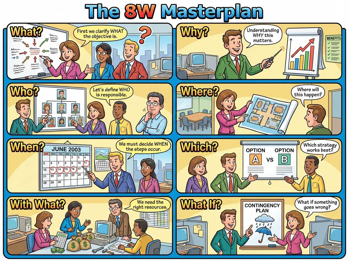 8-W-Masterplan: Verdopple deine Abschlussquote durch präzise Verhandlungsvorbereitung