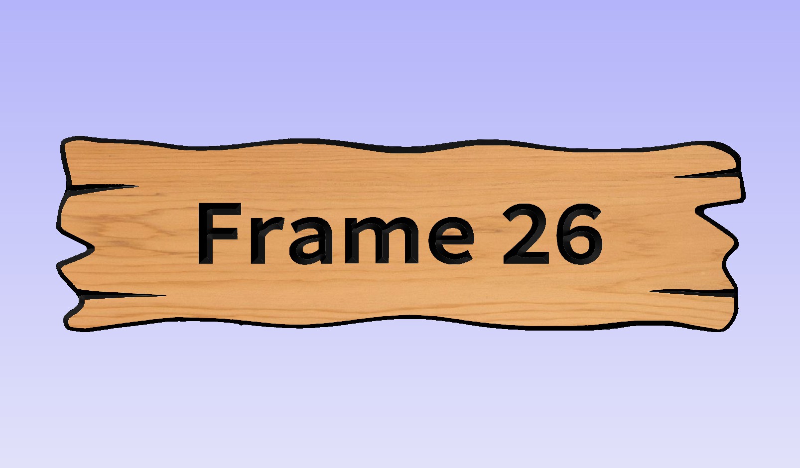 This Frame works only with a 1 board sign.