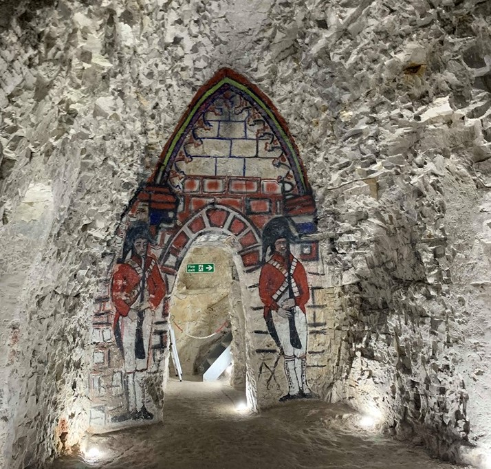 Mural in the Margate Caves