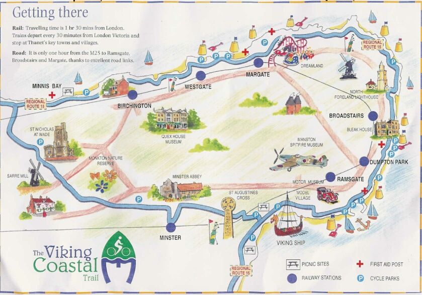 The Viking Coastal Trail, Isle of Thanet. Image: Alchetron