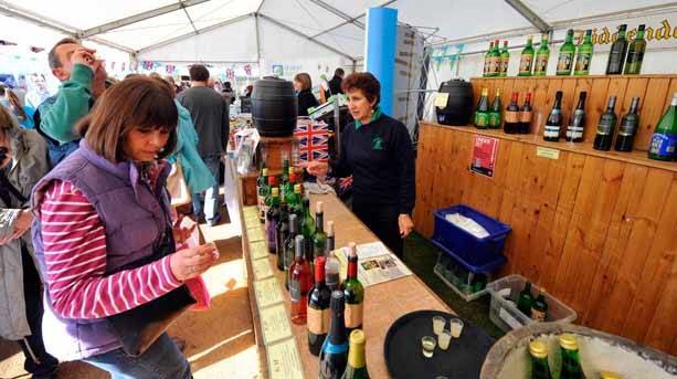 Sampling local English wines