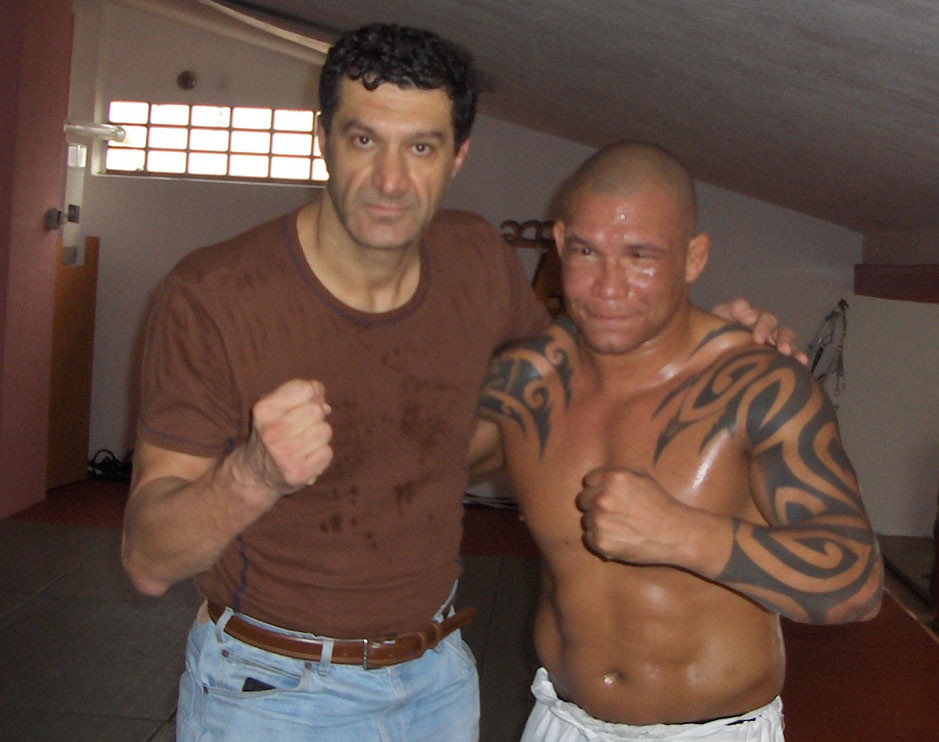 Con Henrique Nogueira, fighter MMA