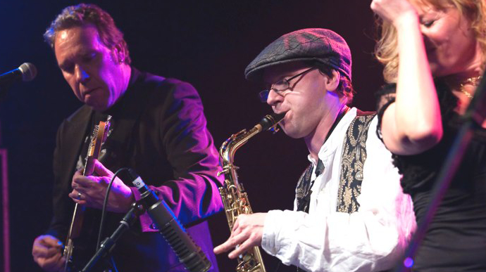 Weihnachtsfeier Rothenberger GmbH, Hofheim mit Mark Schwarzmayr am Saxofon