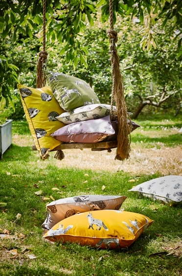 Baumwollstoffe mit Fuchsmuster