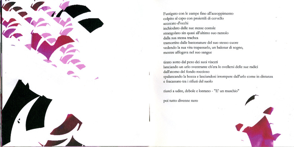 libro d'artista ispirato alla poesia "Preda" di Ted Hughes