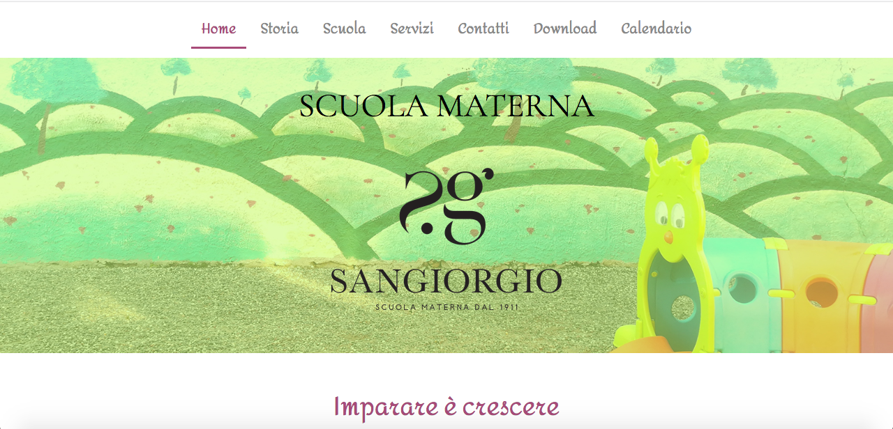 Scuola Materna San Giorgio - sito web home