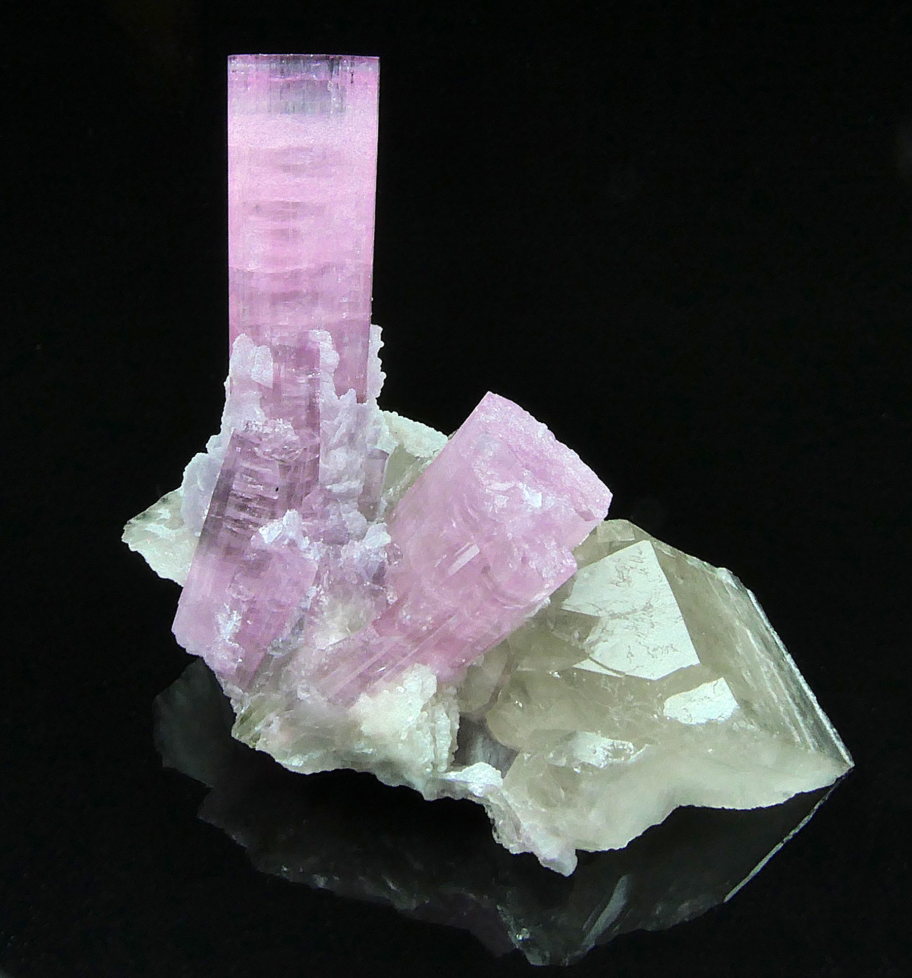 Tourmaline sur quartz, Paprok, AFGHANISTAN
