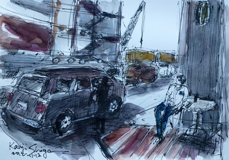 横浜・横浜ベイサイドマリーナのスターバックス横の駐車場