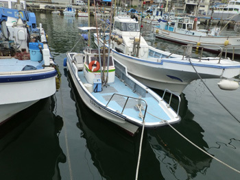 神奈川県・真鶴港の漁船