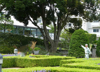 横浜・イタリア山庭園の外交官の家のテラス