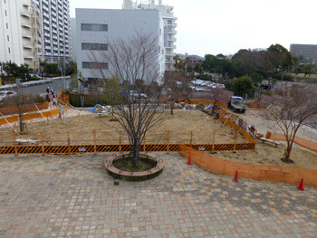 藤沢・奥田公園の拡張工事