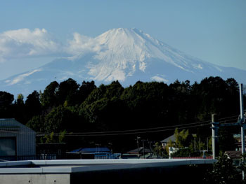 藤沢市・善行から観た富士山