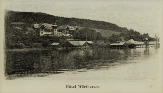 Historische Aufnahme vom neu erbauten Hotel Wörthersee 