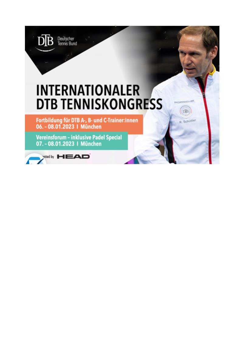 Internationaler DTB Tenniskongress 2023