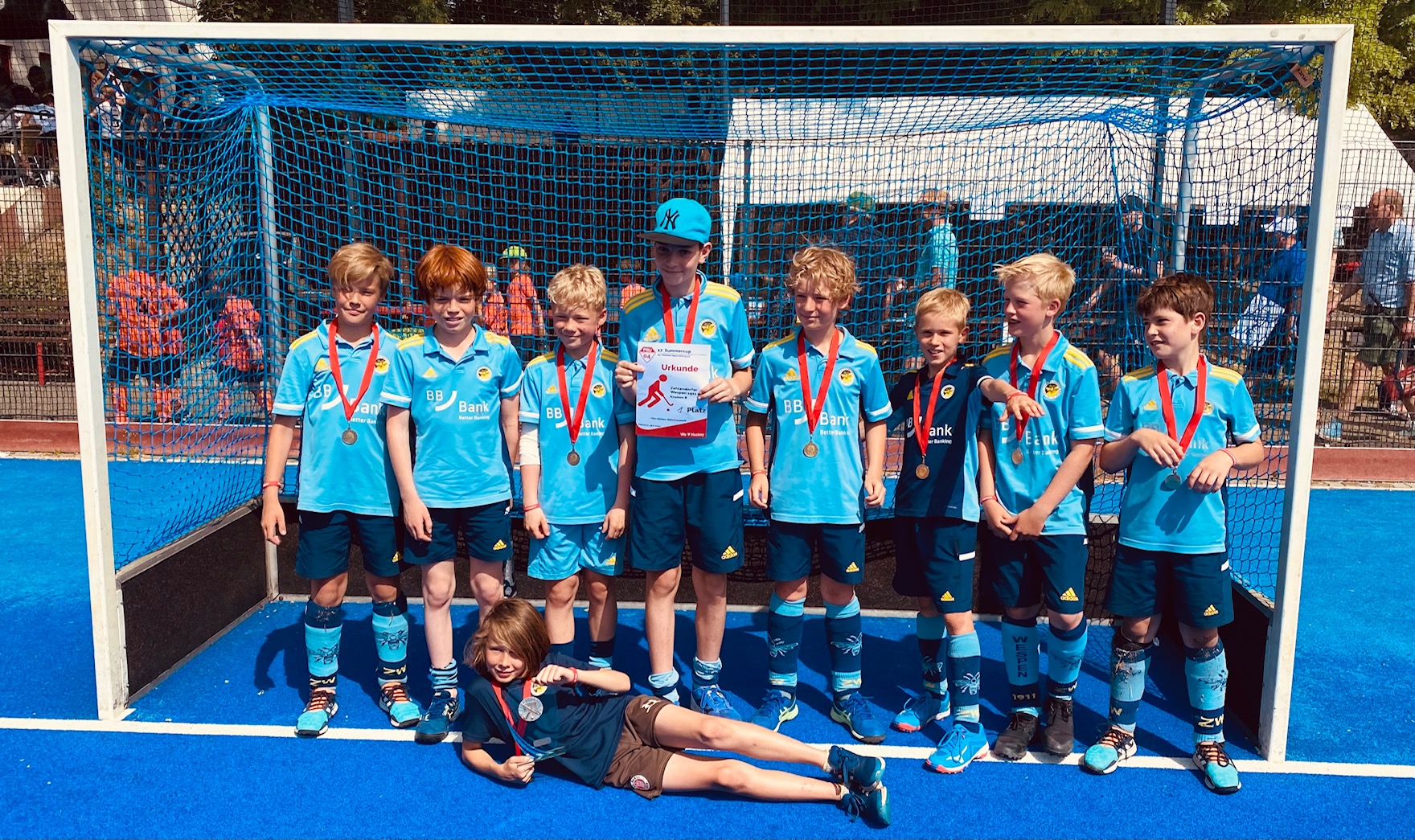 Saunahockey in Potsdam: MU12 gewinnt Summercup