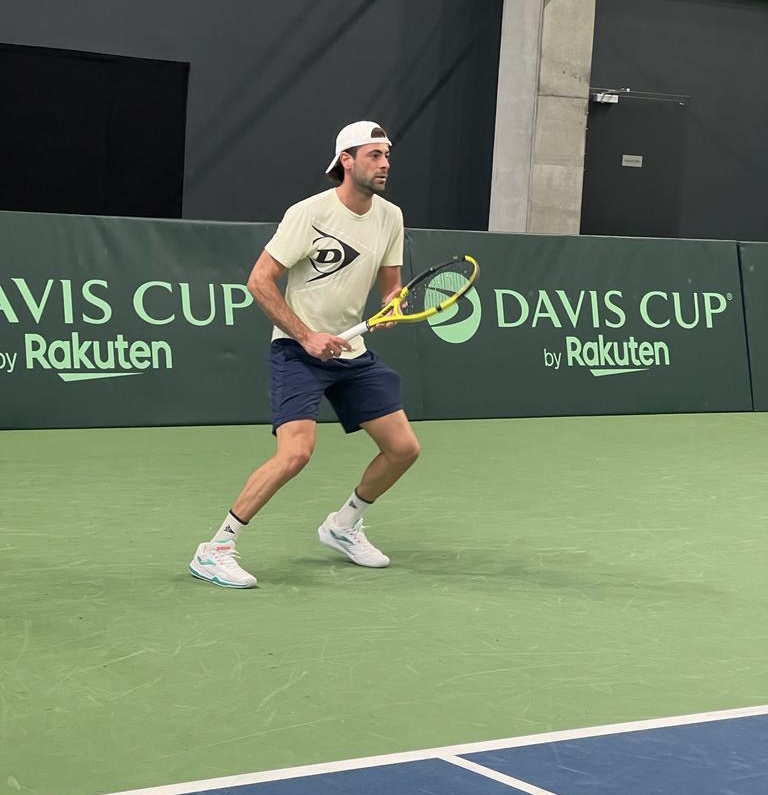 Hasan Ibrahim beim Davis Cup