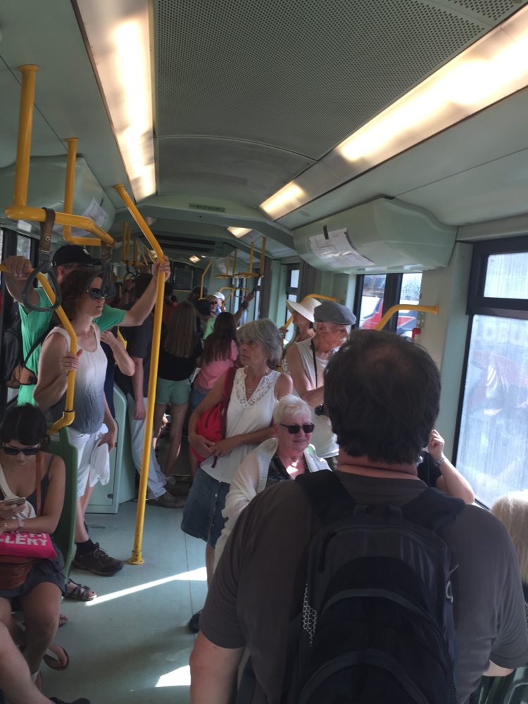 In der Straßenbahn