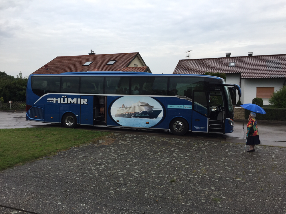Abfahrt in Neuffen