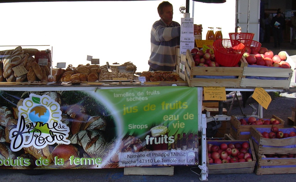 Sur les marchés à Villeneuve sur Lot