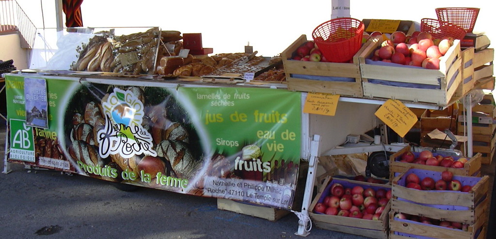 Sur les marchés à Villeneuve sur Lot