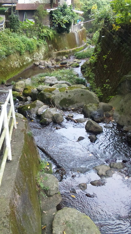 川の流れる静かな所です。