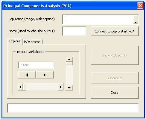 The PCA User Interface