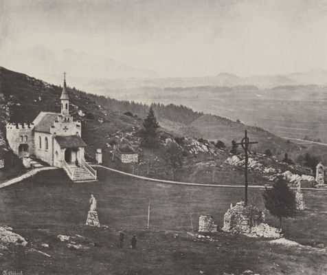 Marienkapelle auf halbem Weg zum Kalvarienberg bei Füssen im 19. Jahrhundert