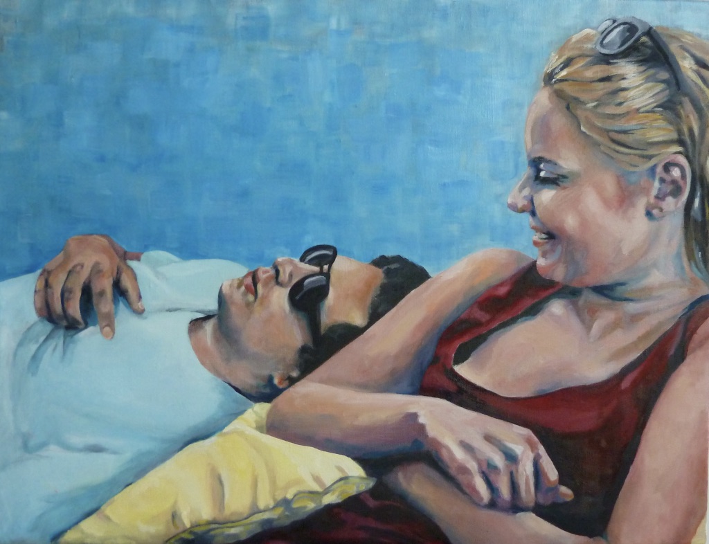 Anna und Jo, Öl auf Leinwand, 80x60