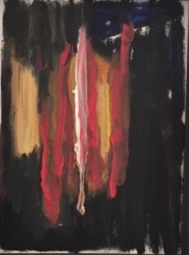 Flames abstract,  Öl auf Leinwand, 27x20